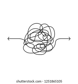 Confused and difficult way icon vector isolated on white background. Complicated and difficult way icon for web site, ui and logo. Creative art design, vector illustration
