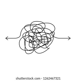 Confused and difficult way icon vector isolated on white background. Complicated and difficult way icon for web site, ui and logo. Creative art design, vector illustration