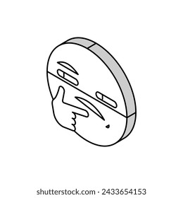confused emoji isometric icon vector. confused emoji sign. isolated symbol illustration