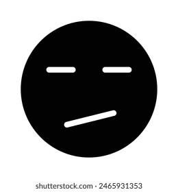 Confundido diseño de Vector emoji, listo para usar