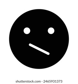 Confundido diseño de Vector emoji, listo para usar