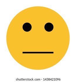confused emoticon flat style icon