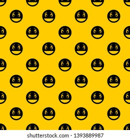 Confused emotpattern seamless vector repeat geometric yellow for any design