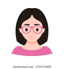 Ilustración vectorial de carácter de cara confusa
