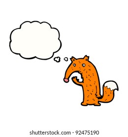 confused fox cartoon