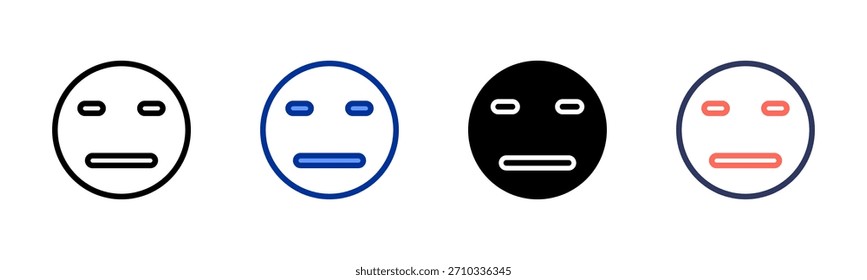 Confused icon set multiple style collection