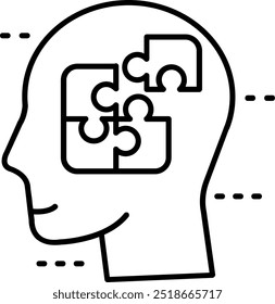 Diseño de icono de Vector de línea confusa