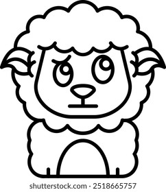 Diseño de icono de Vector de línea confusa