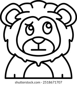 Diseño de icono de Vector de línea confusa