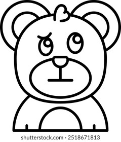 Diseño de icono de Vector de línea confusa