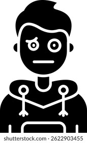 Diseño de icono de Vector de línea confusa