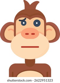 Diseño de icono de Vector de línea confusa