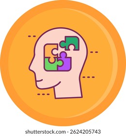 Diseño de icono de Vector de línea confusa