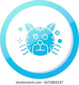 Diseño de icono de Vector de línea confusa