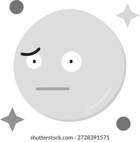 Diseño de icono de Vector de línea confusa