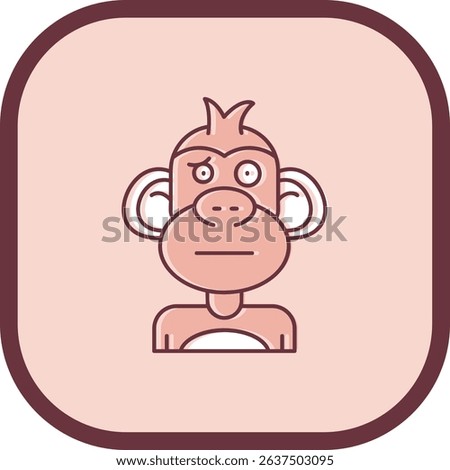 Confused Line vector Icon Design