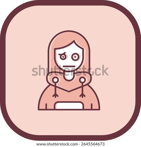 Confused Line vector Icon Design