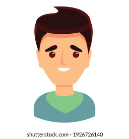 Confused man icon. Cartoon of confused man vector icon for web design isolated on white background