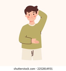 Confused Man thinking about something