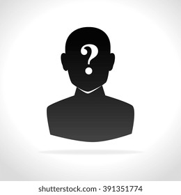 confused person design 