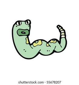 confused snake cartoon