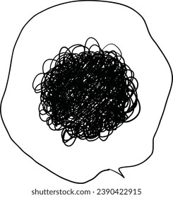 Confused speech bubble in my head 2