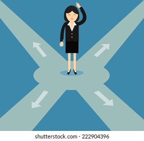 Confused, Standing at the crossroad 