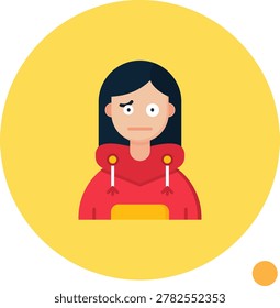Confused vector Icon Design Illustration