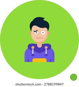 Confused vector Icon Design Illustration