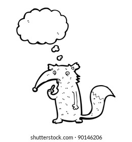 confused wolf cartoon