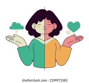 confused woman, mental health poster