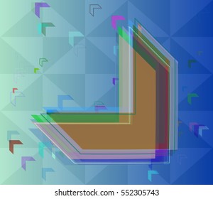 confusion beside beautiful concept, excellent way vector background with idea