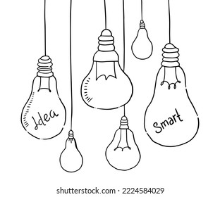 confusion clarity or path vector idea concept. Simplifying the complex . Doodle vector illustration.