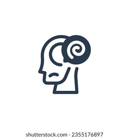 Ilustración de icono del vector de emoción de fusión