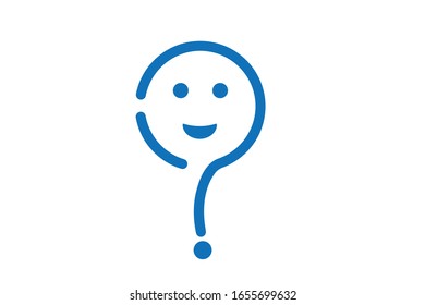 Confusion expression icon vector illustration