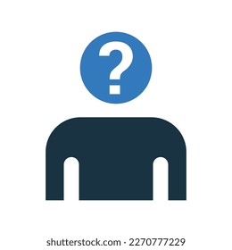 Confusion icon. simple vector graphics.