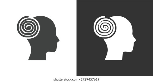 Icono de confusión. Icono de la serie de glifos sólidos