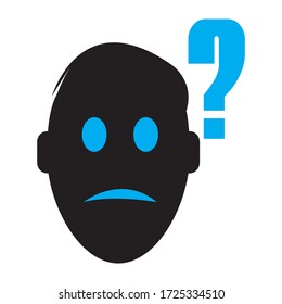 Confusion Icon. vector graphics designs