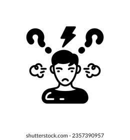 Confusion icon in vector. Illustration