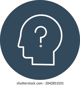 Confusion Isolated Vector icon which can easily modify or edit

