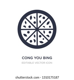cong you bing icon on white background. Simple element illustration from Food and restaurant concept. cong you bing icon symbol design.