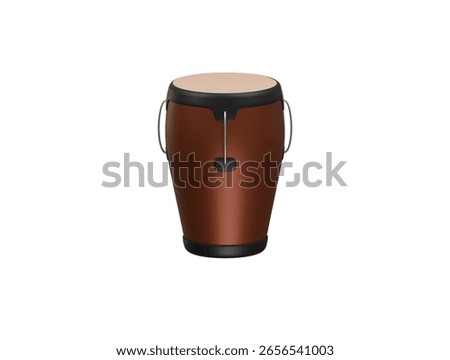 conga drum icon 3d illustration render
