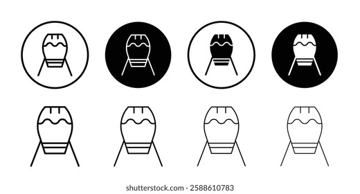 Conga drum icon Simple outline vector logo