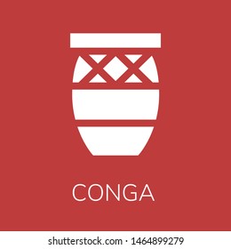  Conga icon. Editable  Conga icon for web or mobile.