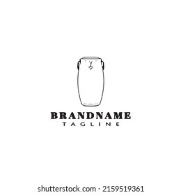 logotipo de conga diseño de icono simple plantilla de pantalla de vector aislado negro