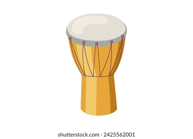 Conga Musikinstrument Flat Sticker Design