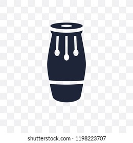 Conga transparent icon. Conga symbol design from Music collection. Simple element vector illustration on transparent background.