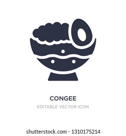 congee icon on white background. Simple element illustration from Food and restaurant concept. congee icon symbol design.