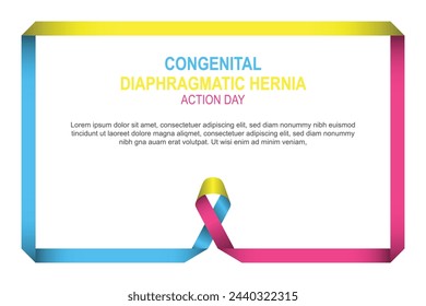 Congenital Diaphragmatic Hernia Action Day background. Vector illustration.