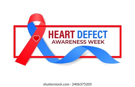 Congenital Heart Defect Awareness Week observed each year during February 7–14 .Calligraphy Poster Design. love icon .Vector illustration.